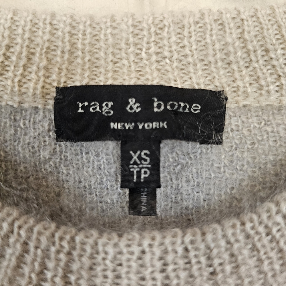 Rag & Bone Mohair Angora Leppard Animal Print Crewneck Sweater - Picture 6 of 7